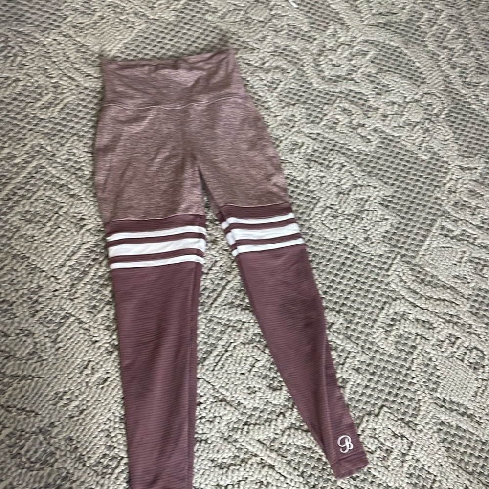 Bombshell XS mauve heather thigh highs